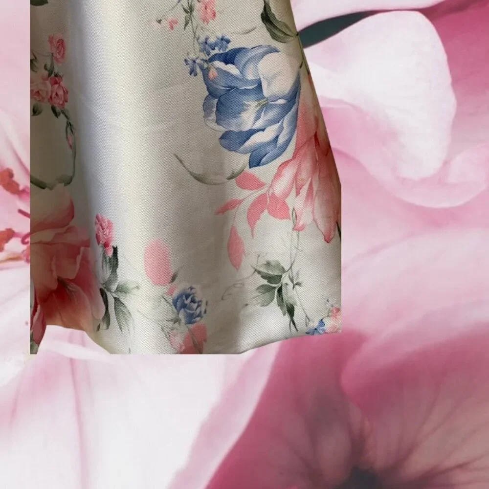 Rare Editions Floral Rhinestone Dress